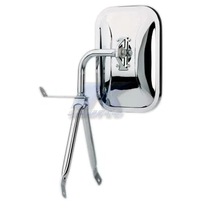 H3571 – K-SOURCE Exterior Mirror, OEM Replacement Single Chrome Manual Non-Foldaway Without Heated Mirrors Without Tu...
